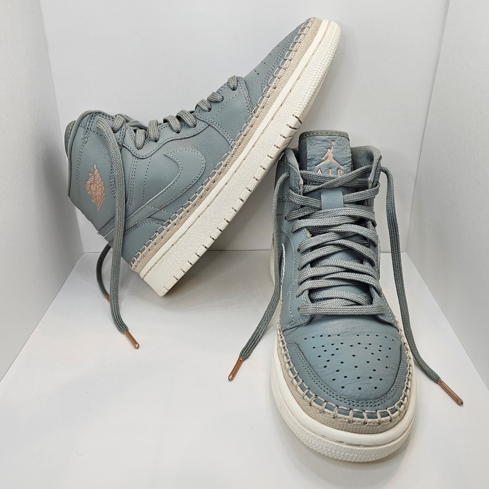 Jordan 1 Retro High Mica Green/ Metallic Red Bronze Sail - US Women's 7.5 Shoes